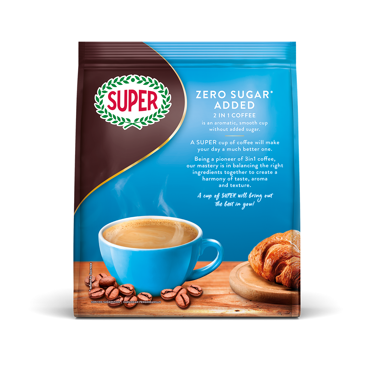SUPER ZERO SUGAR ADDED Coffee 12g x 32sachets